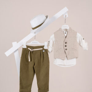 Βαπτιστικό ρούχο αγόρι Piccolino Logan Golden Olive