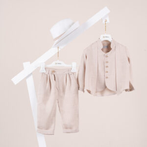 Βαπτιστικό ρούχο αγόρι Piccolino Santiago Beige