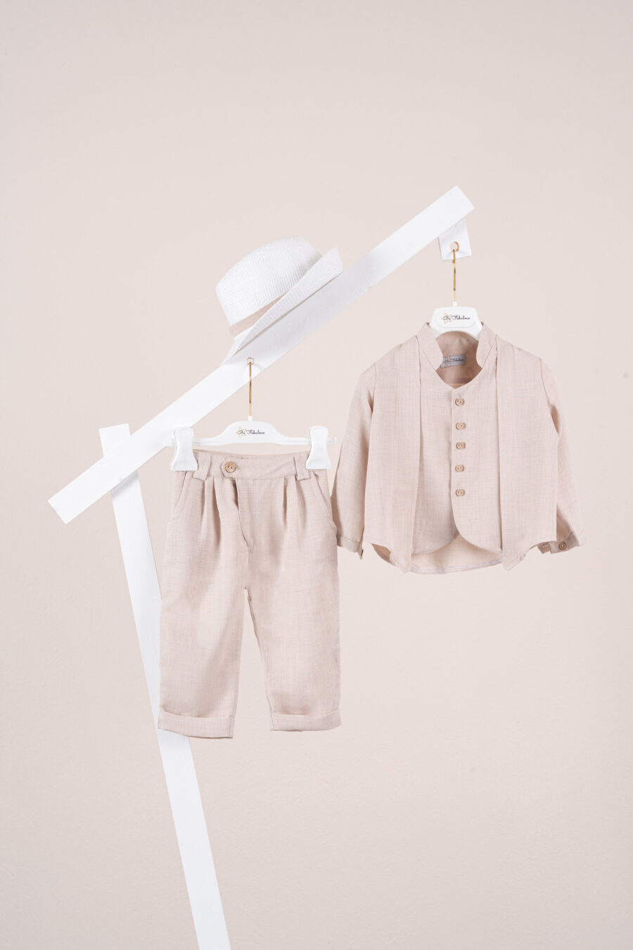 Βαπτιστικό ρούχο αγόρι Piccolino Santiago Beige