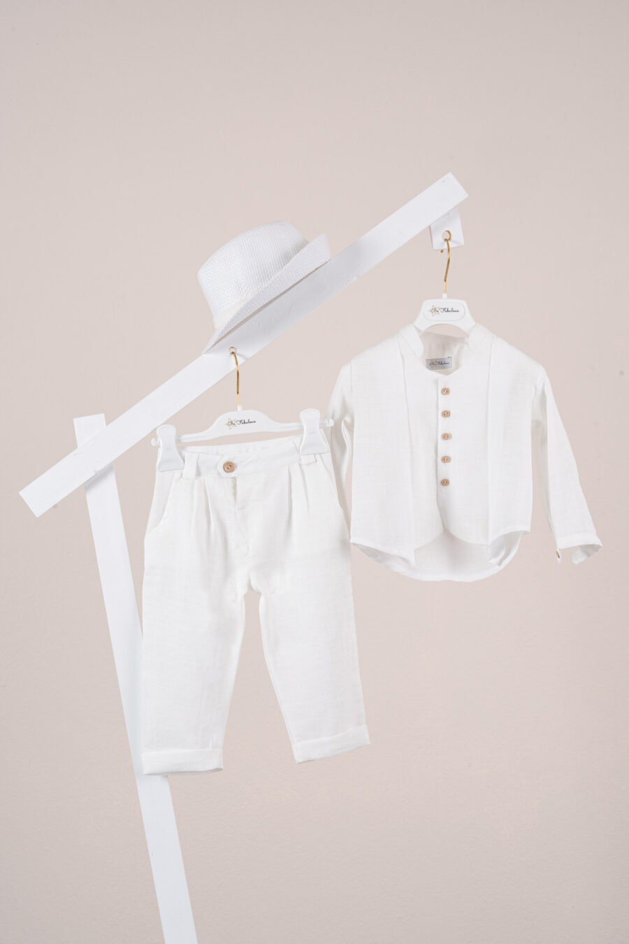 Βαπτιστικό ρούχο αγόρι Piccolino Santiago Off White