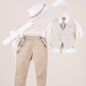 Βαπτιστικό ρούχο αγόρι Piccolino Andre Beige