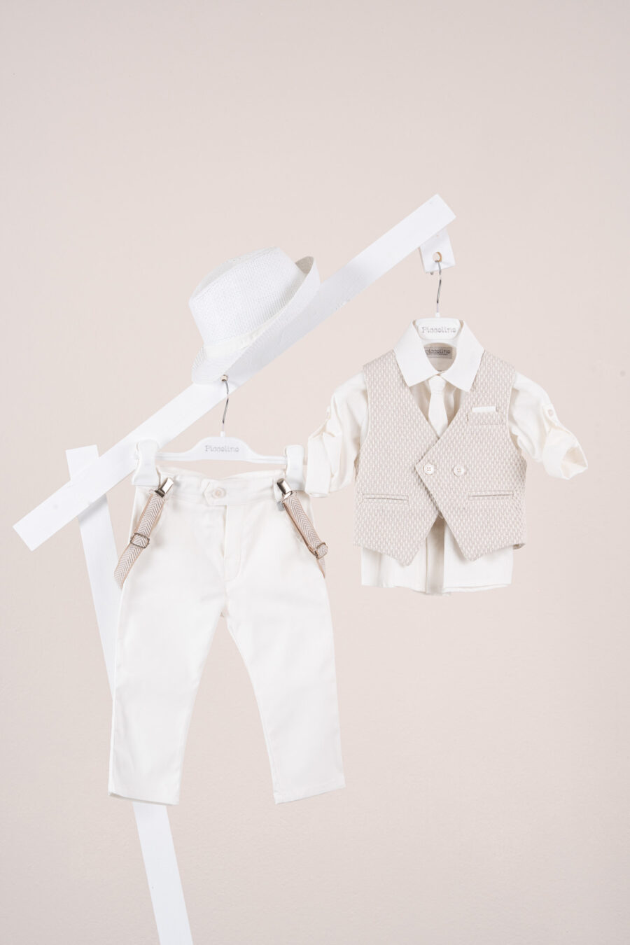 Βαπτιστικό ρούχο αγόρι Piccolino Andre Ivory