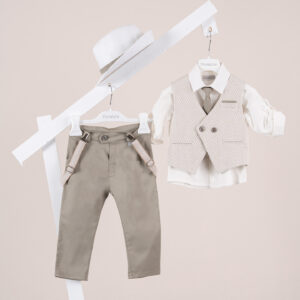 Βαπτιστικό ρούχο αγόρι Piccolino Andre Sage