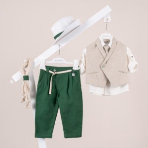 Βαπτιστικό ρούχο αγόρι Piccolino Enzo Green