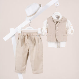 Βαπτιστικό ρούχο αγόρι Piccolino Giulio Beige
