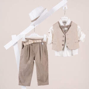 Βαπτιστικό ρούχο αγόρι Piccolino Giulio Mocha