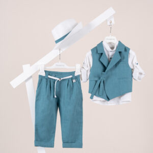 Βαπτιστικό ρούχο αγόρι Piccolino Fabio Petrol