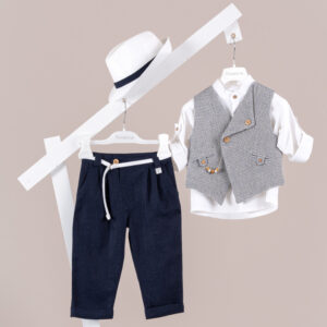 Βαπτιστικό ρούχο αγόρι Piccolino Emilio Navy