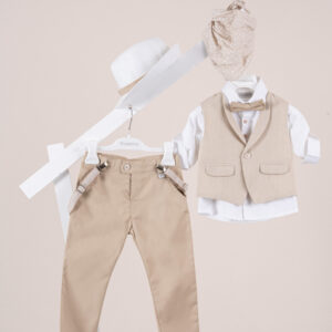 Βαπτιστικό ρούχο αγόρι Piccolino Nico Beige