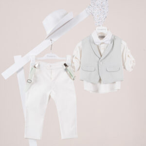 Βαπτιστικό ρούχο αγόρι Piccolino Nico Ivory