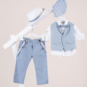 Βαπτιστικό ρούχο αγόρι Piccolino Nico Light Blue