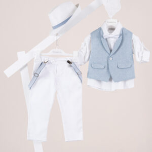 Βαπτιστικό ρούχο αγόρι Piccolino Nico White
