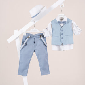 Βαπτιστικό ρούχο αγόρι Piccolino Stefano Light Blue