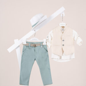 Βαπτιστικό ρούχο αγόρι Piccolino Adriano Mint