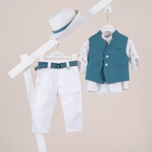 Βαπτιστικό ρούχο αγόρι Piccolino Adriano White