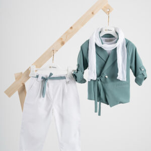 Βαπτιστικό ρούχο αγόρι Piccolino Stefan Mint