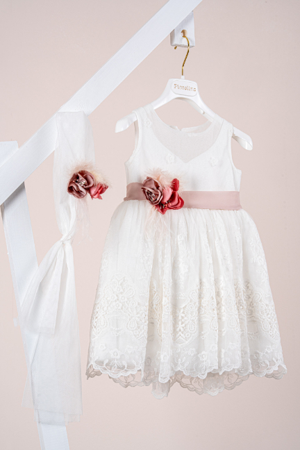 Βαπτιστικό φόρεμα Piccolino Alessia Ivory - Image 2