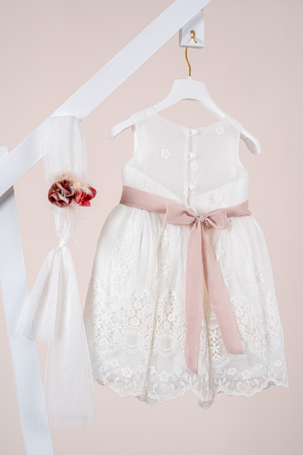Βαπτιστικό φόρεμα Piccolino Alessia Ivory - Image 3