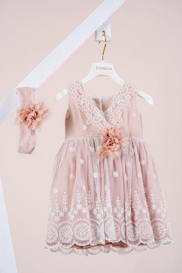 Βαπτιστικό φόρεμα Piccolino Marisol Powder - Image 2