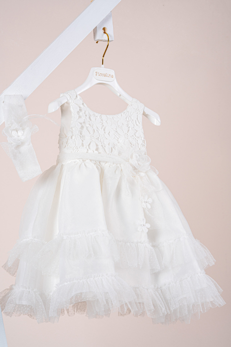 Βαπτιστικό φόρεμα Piccolino Renee Ivory - Image 2