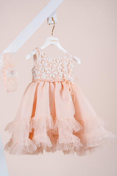 Βαπτιστικό φόρεμα Piccolino Renee Puce - Image 2