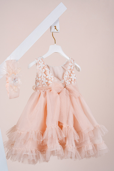 Βαπτιστικό φόρεμα Piccolino Renee Puce - Image 3
