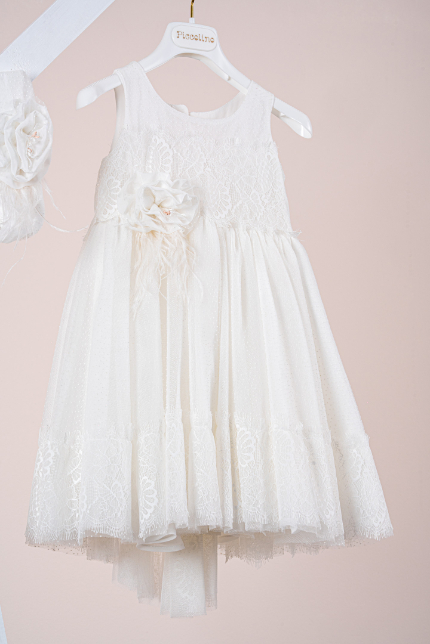 Βαπτιστικό φόρεμα Piccolino Marcella Ivory - Image 2