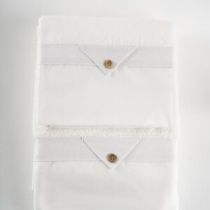 Βαπτιστικά λαδόπανα για αγόρι Piccolino Enrique Off White