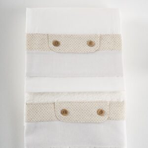 Βαπτιστικά λαδόπανα για αγόρι Piccolino Lewis Off White