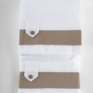 Βαπτιστικά λαδόπανα για αγόρι Piccolino Lorenzo Mocha