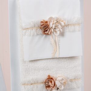 Βαπτιστικά λαδόπανα για κορίτσι Piccolino Eleanor Gold