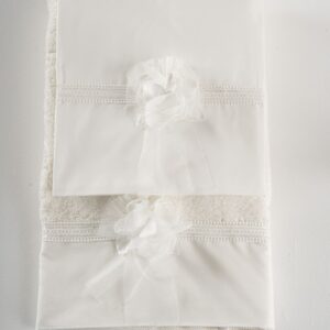 Βαπτιστικά λαδόπανα για κορίτσι Piccolino Filomena Ivory