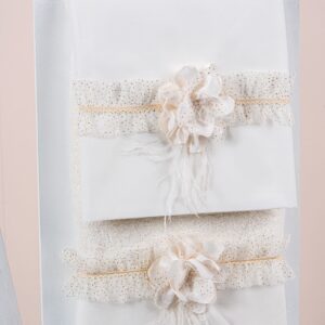 Βαπτιστικά λαδόπανα για κορίτσι Piccolino Giulia Ivory