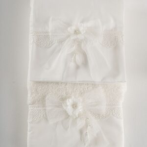 Βαπτιστικά λαδόπανα για κορίτσι Piccolino Jessica Ivory