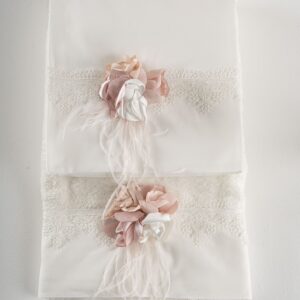 Βαπτιστικά λαδόπανα για κορίτσι Piccolino Lucile Ivory